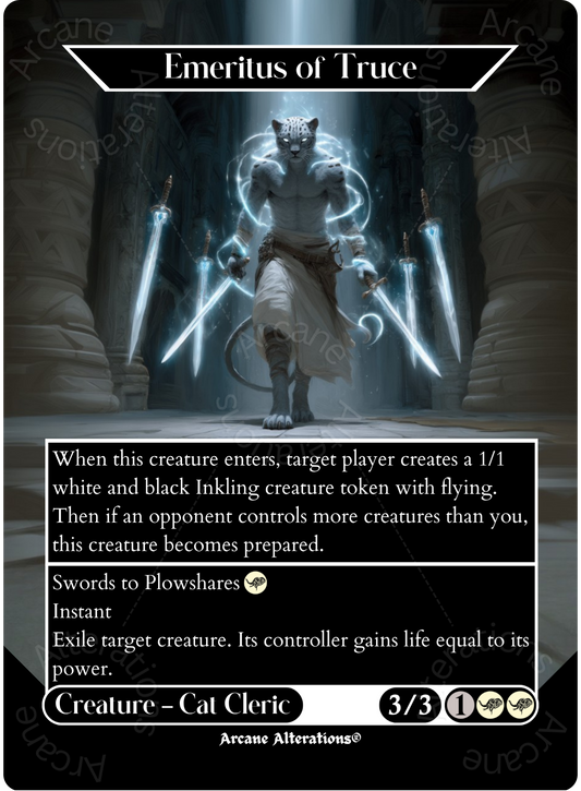 Emeritus of Truce - Full Art Altered Art Custom Proxy Cards