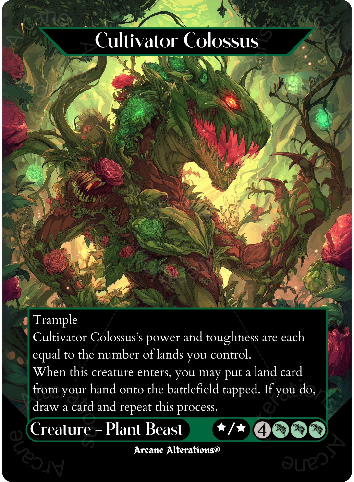Cultivator Colossus - Full Art Altered Art Custom Proxy Cards