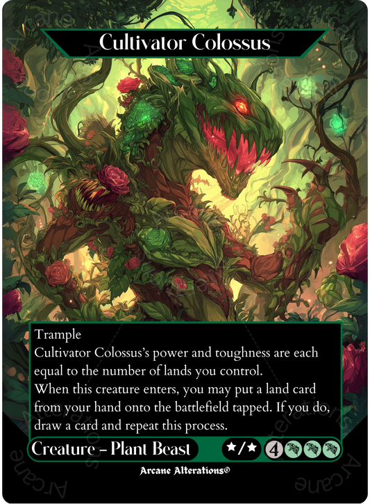 Cultivator Colossus - Full Art Altered Art Custom Proxy Cards