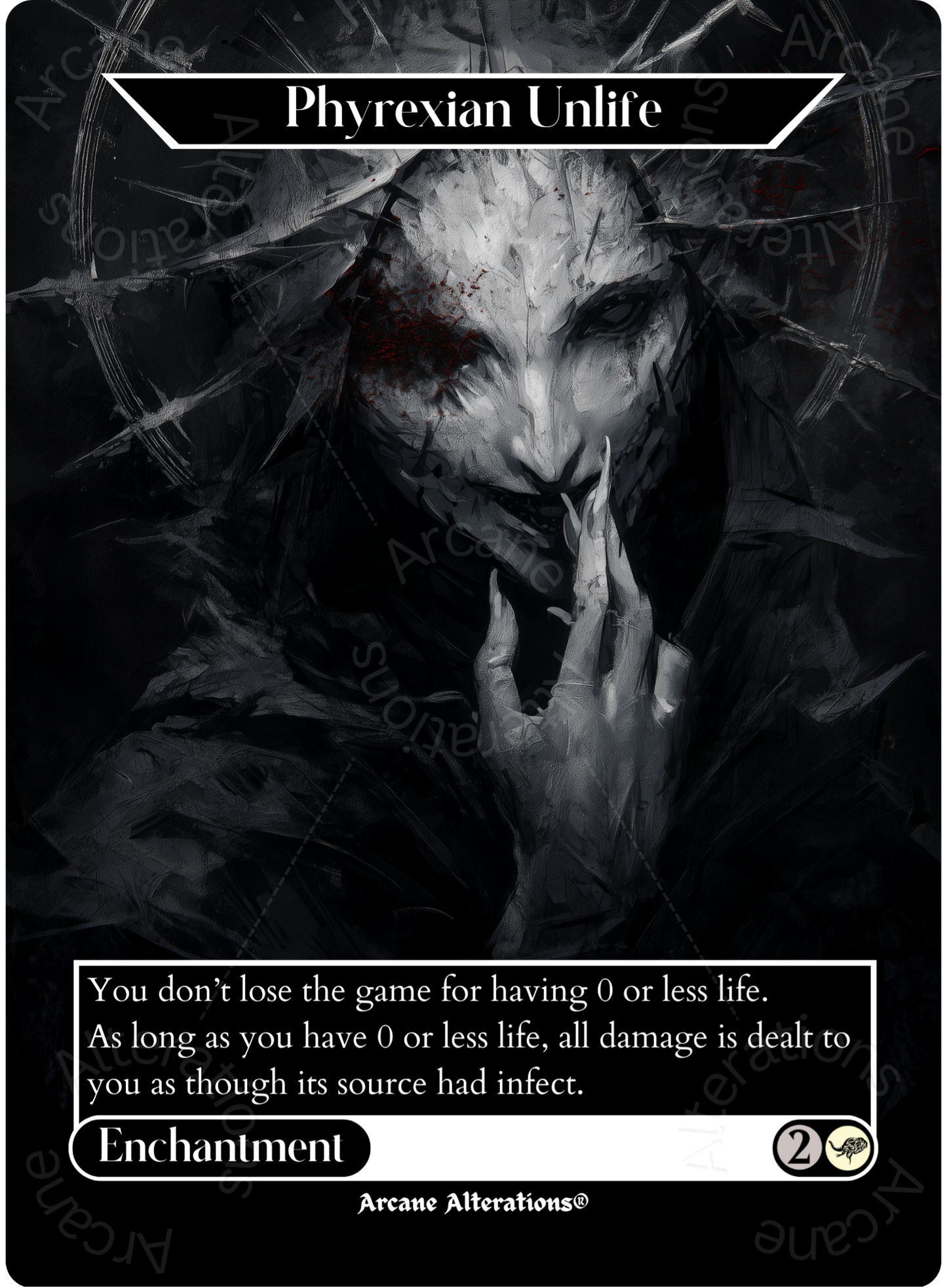 Phyrexian Unlife - Full Art Altered Art Custom Proxy Cards