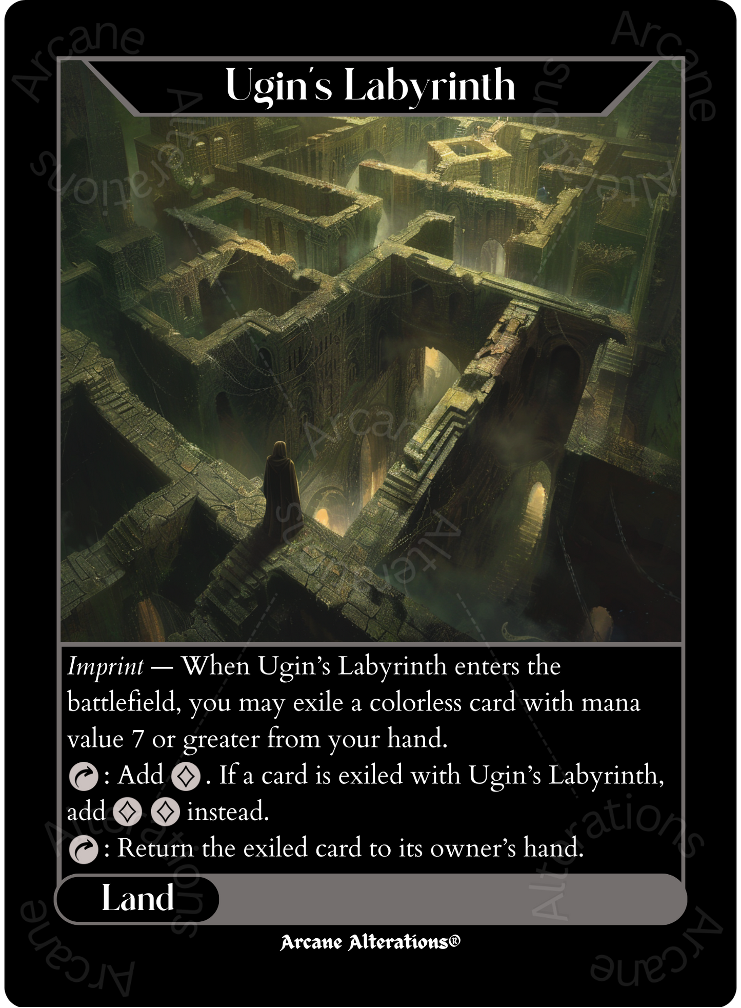 Ugin's Labyrinth - High Quality Altered Art Custom Proxy Cards