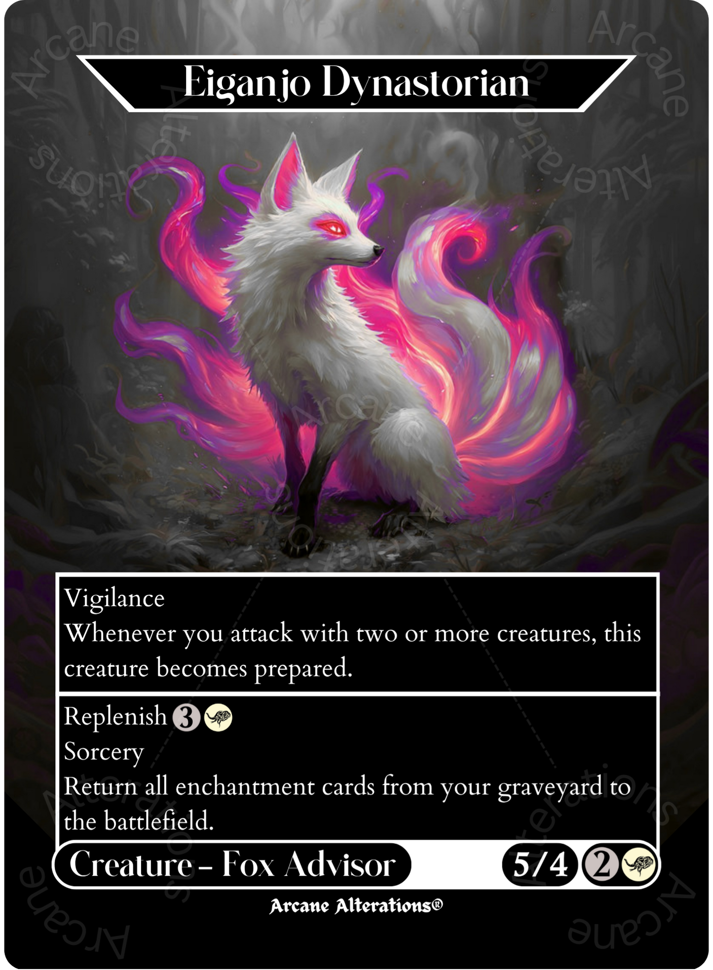 Eiganjo Dynastorian - Full Art Altered Art Custom Proxy Cards