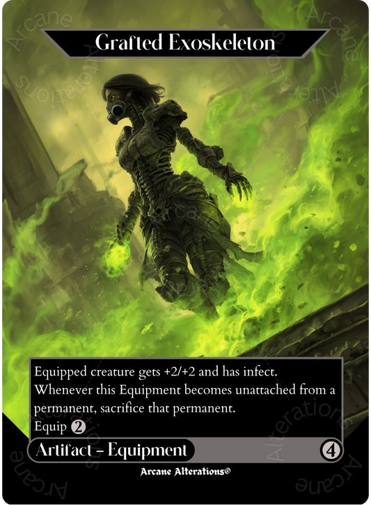 Grafted Exoskeleton - Full Art Altered Art Custom Proxy Cards
