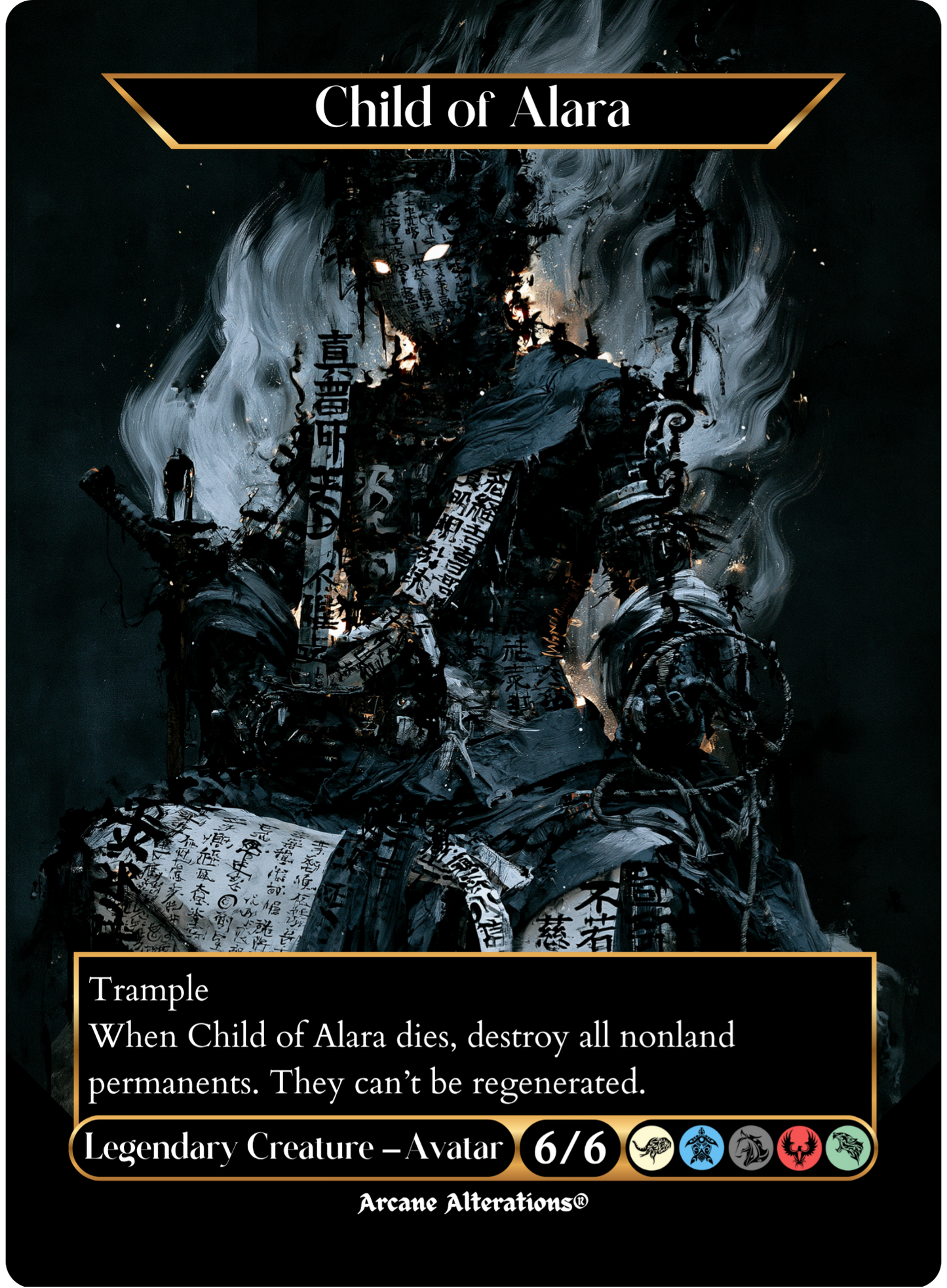 Child of Alara - Full Art Altered Art Custom Proxy Cards