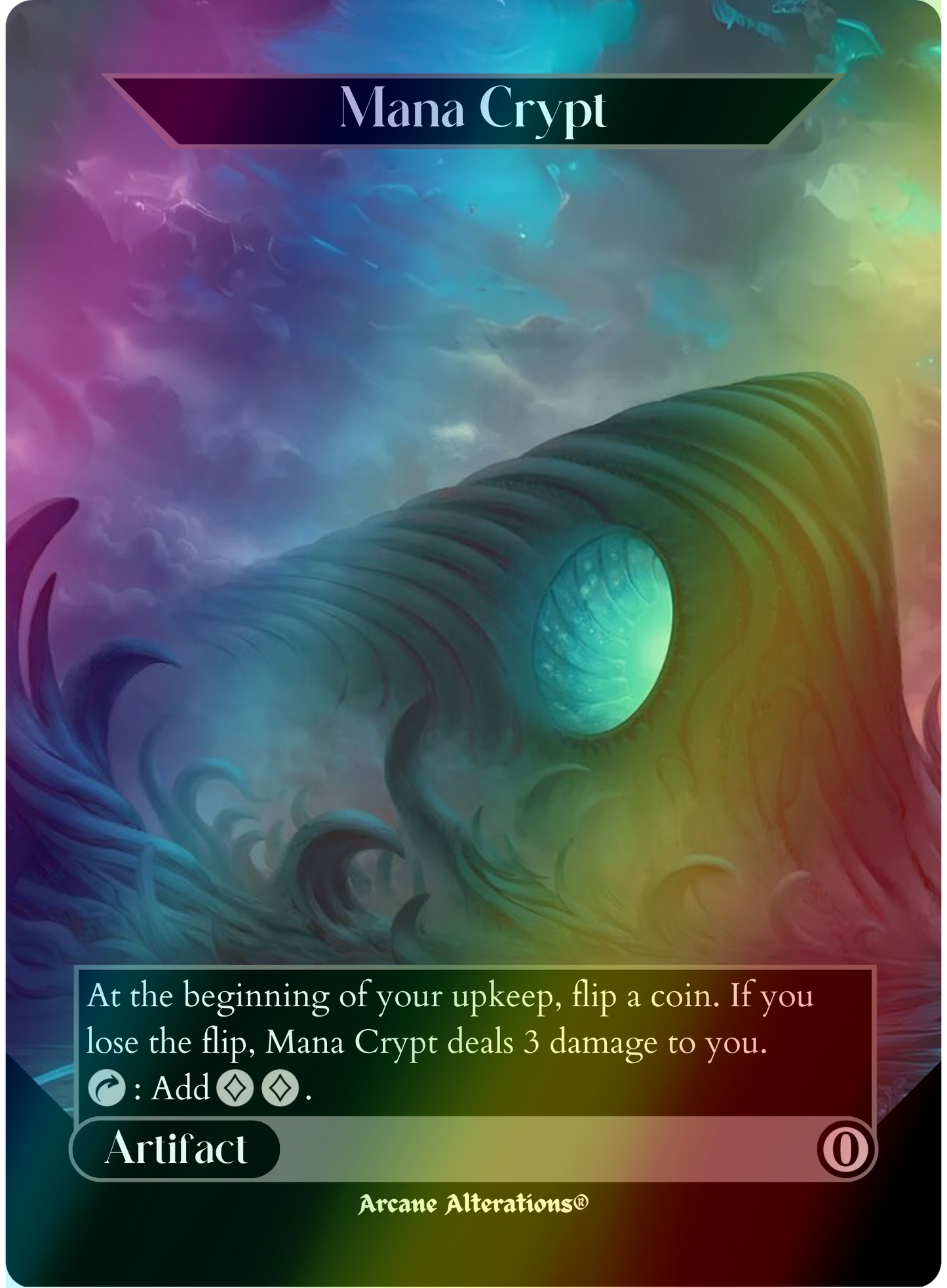 Mana Crypt - Full Art Altered Art Custom Proxy Cards