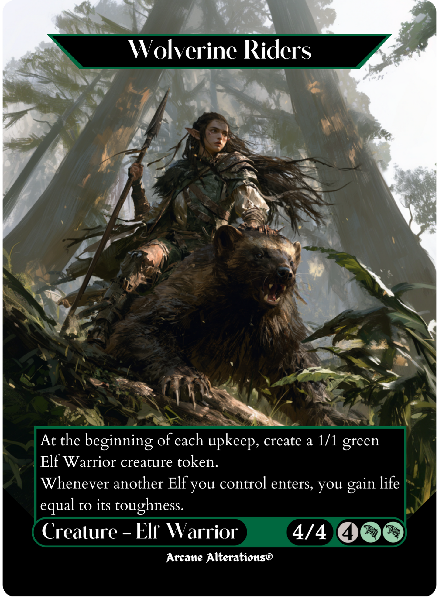 Wolverine Riders - Full Art Altered Art Custom Proxy Cards