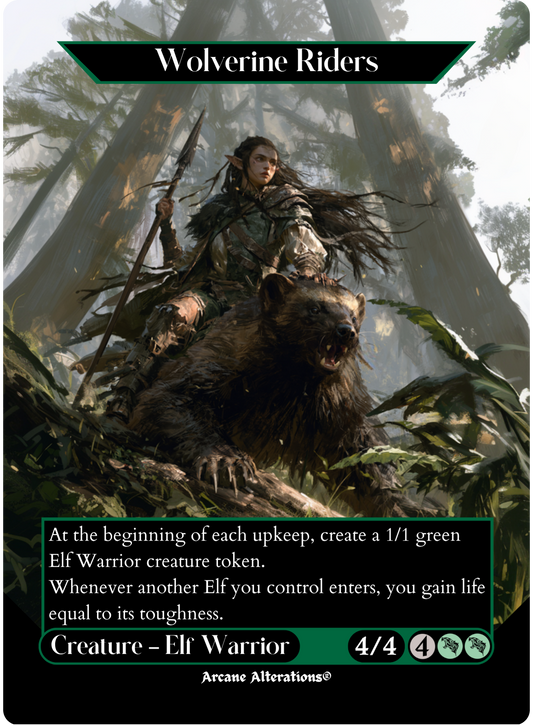 Wolverine Riders - Full Art Altered Art Custom Proxy Cards