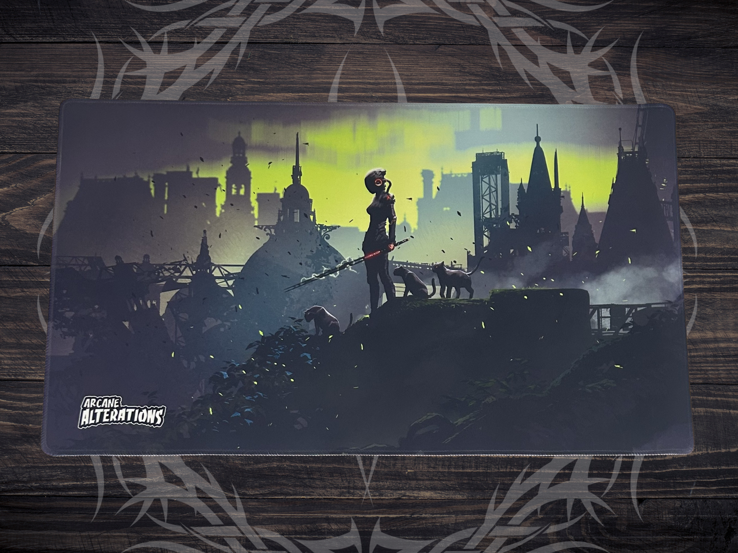Femme Feline Wanderer Stitched Edge Playmat 24"x14" (2mm)