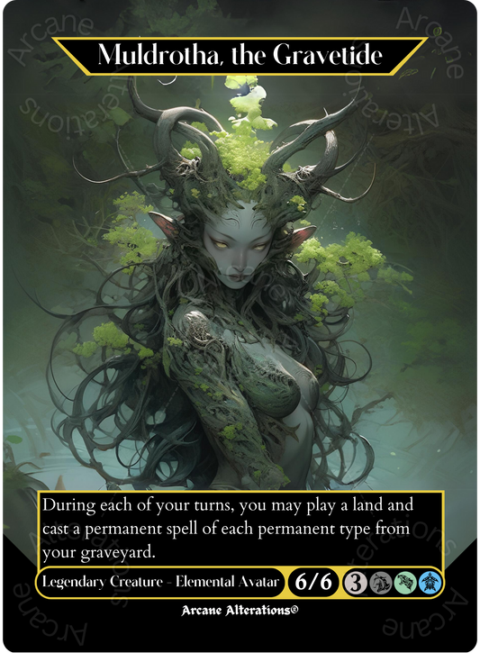 Muldrotha, the Gravetide - Full Art Altered Art Custom Proxy Cards