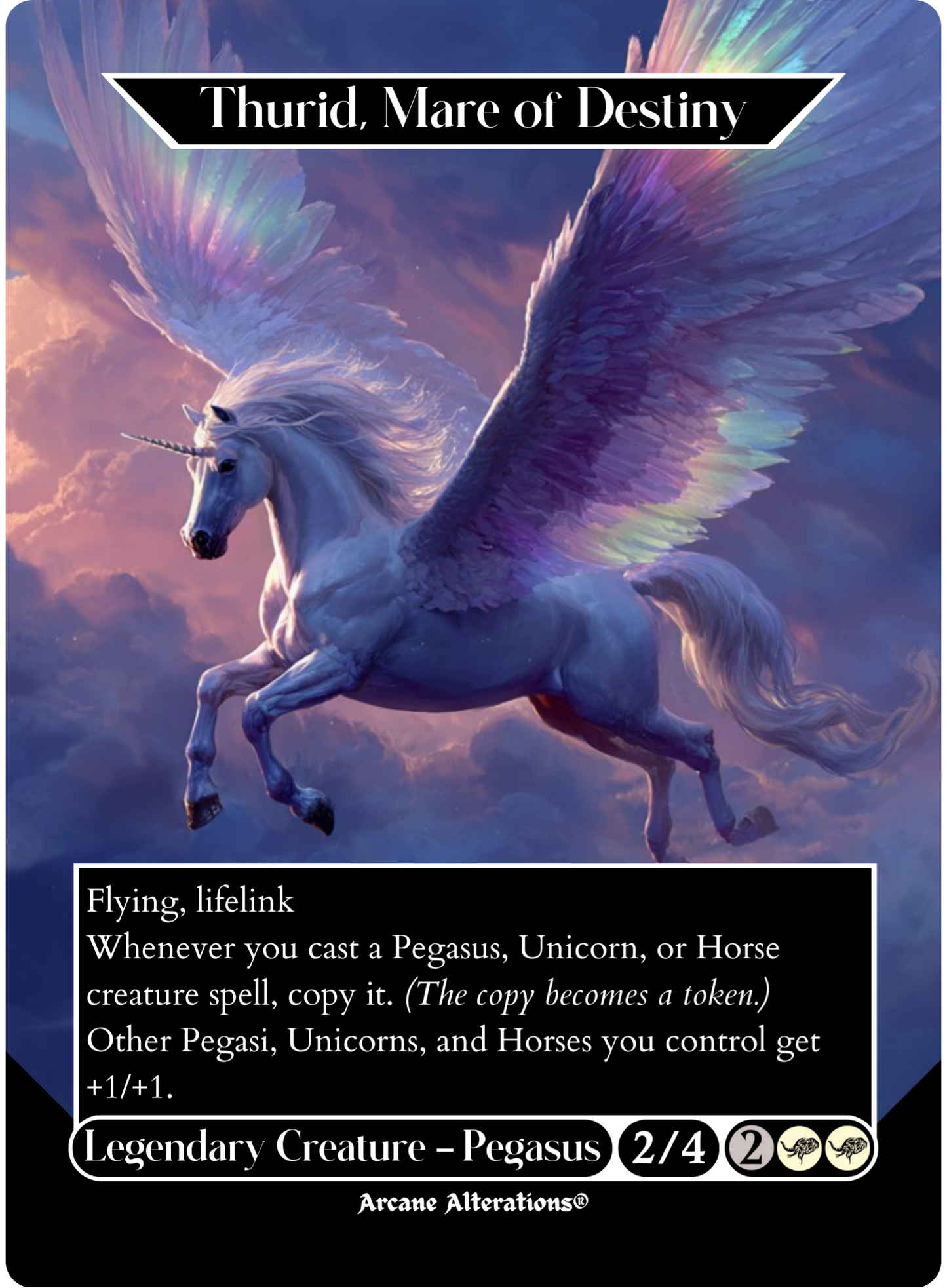 Thurid, Mare of Destiny - Full Art Altered Art Custom Proxy Cards