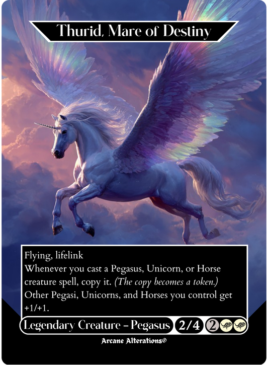 Thurid, Mare of Destiny - Full Art Altered Art Custom Proxy Cards