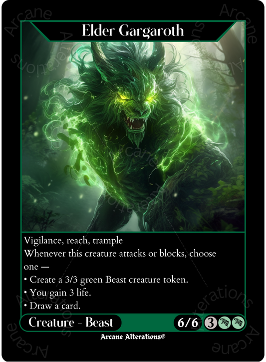 Elder Gargaroth - High Quality Altered Art Custom Proxy Cards