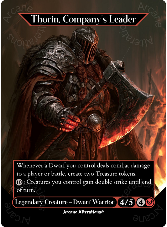 Thorin, Company's Leader - Full Art Altered Art Custom Proxy Cards