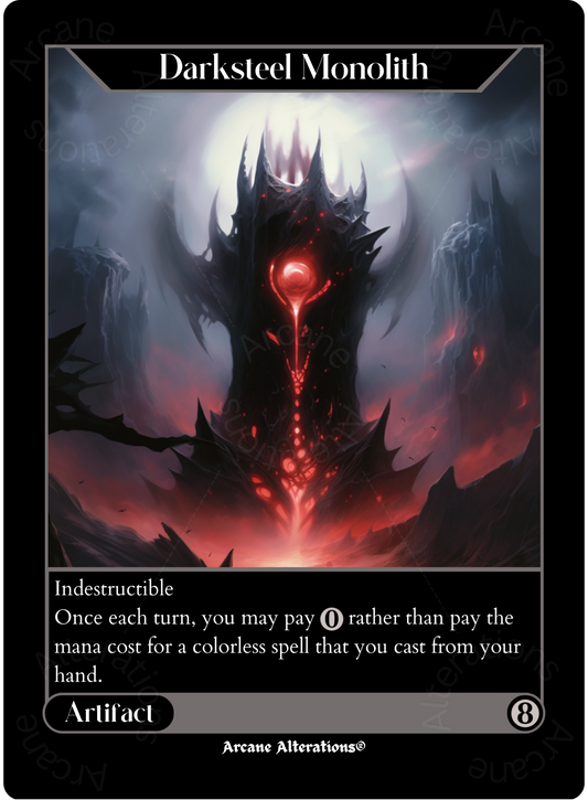 Darksteel Monolith - High Quality Altered Art Custom Proxy Cards