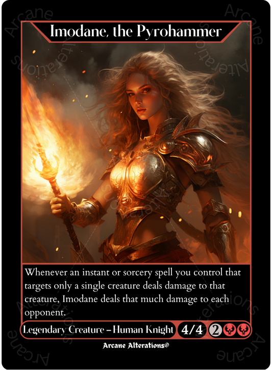 Imodane, the Pyrohammer - High Quality Altered Art Custom Proxy Cards