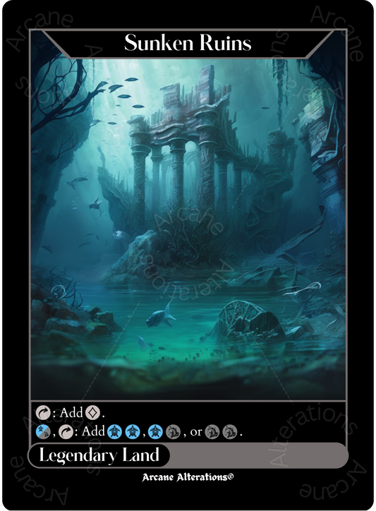 Sunken Ruins - High Quality Altered Art Custom Proxy Cards