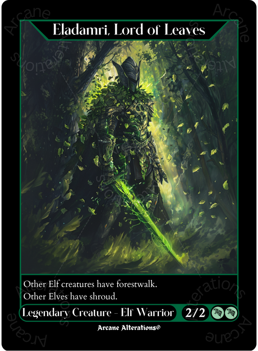 Eladamri, Lord of Leaves - High Quality Altered Art Custom Proxy Cards