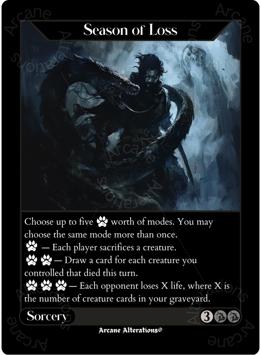 Season of Loss - High Quality Altered Art Custom Proxy Cards