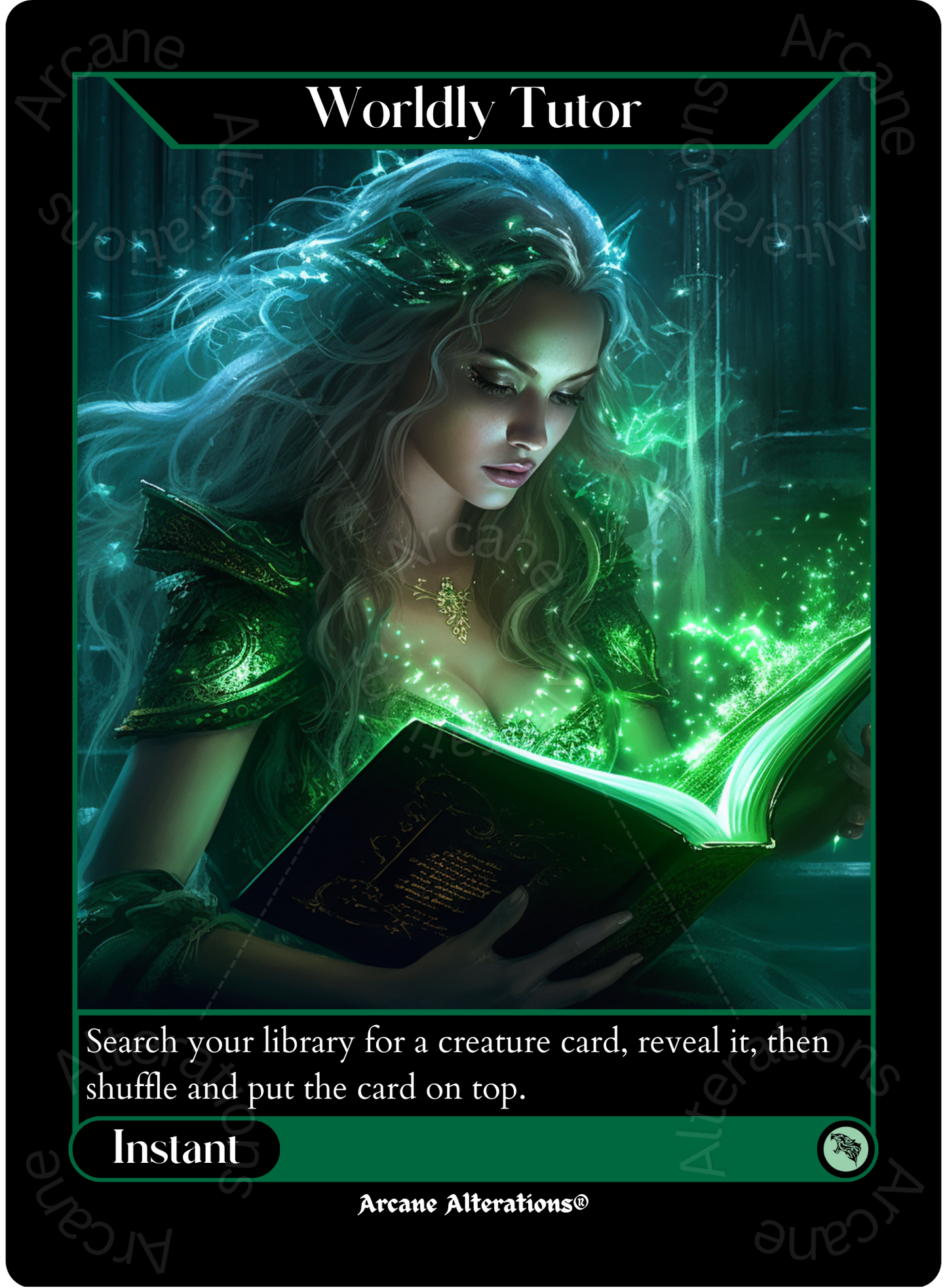 Worldly Tutor - High Quality Altered Art Custom Proxy Cards