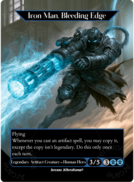 Iron Man, Bleeding Edge - Full Art Altered Art Custom Proxy Cards
