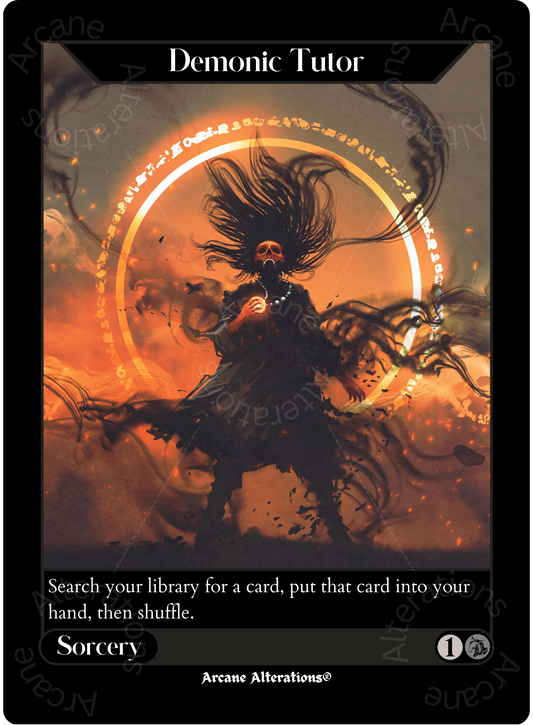 Demonic Tutor - High Quality Altered Art Custom Proxy Cards