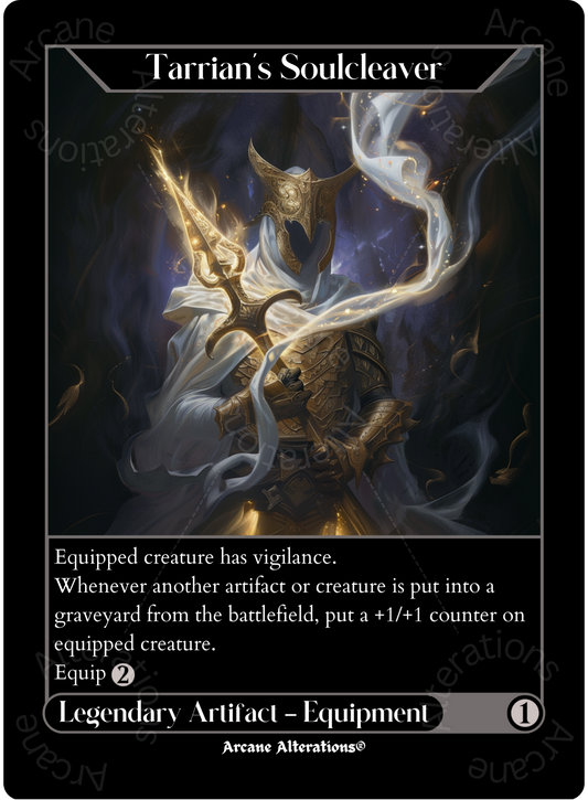 Tarrian's Soulcleaver - High Quality Altered Art Custom Proxy Cards