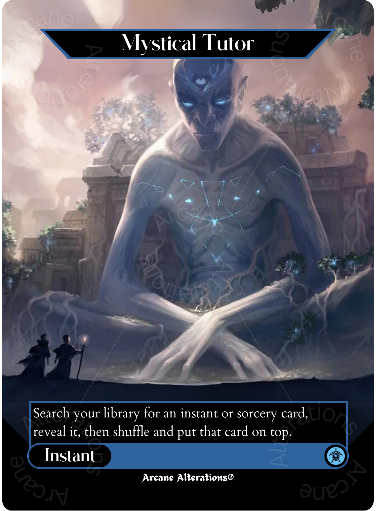 Mystical Tutor - Full Art Altered Art Custom Proxy Cards