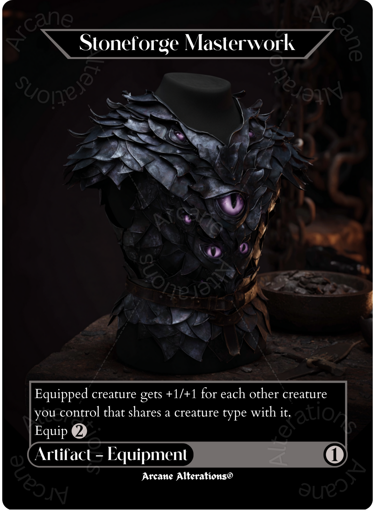Stoneforge Masterwork - Full Art Altered Art Custom Proxy Cards