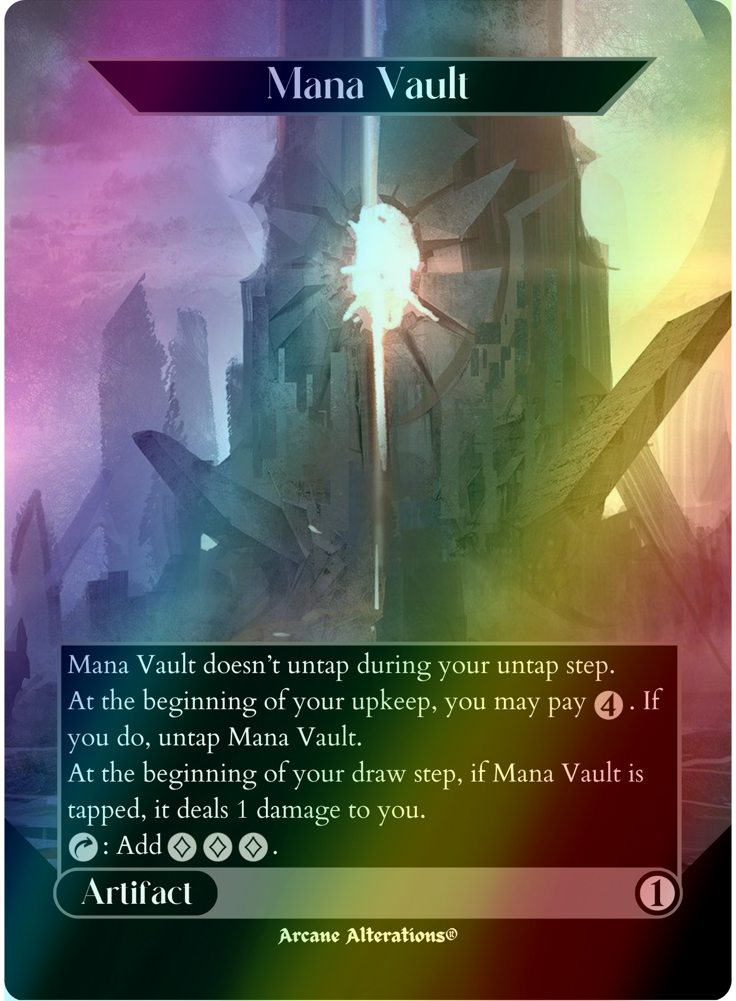 Mana Vault - Full Art Altered Art Custom Proxy Cards