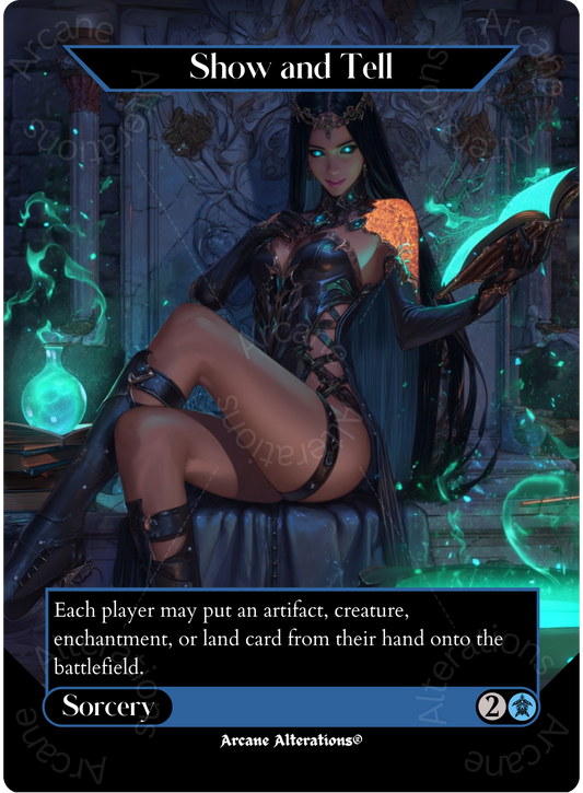 Show and Tell - Full Art Altered Art Custom Proxy Cards