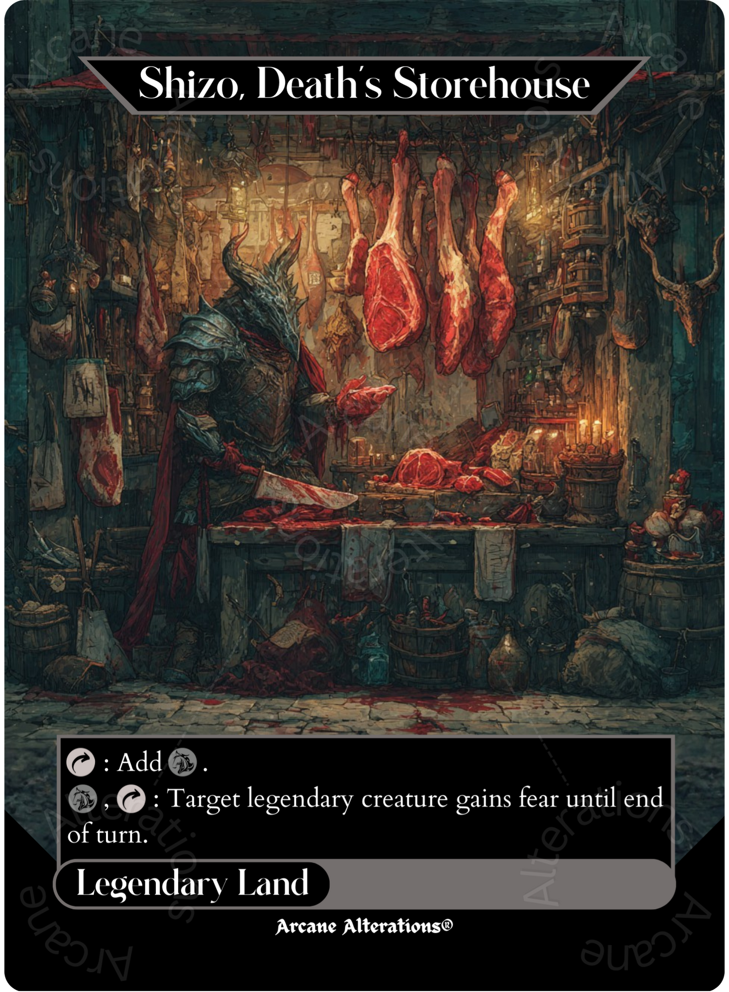 Shizo, Death's Storehouse - Full Art Altered Art Custom Proxy Cards