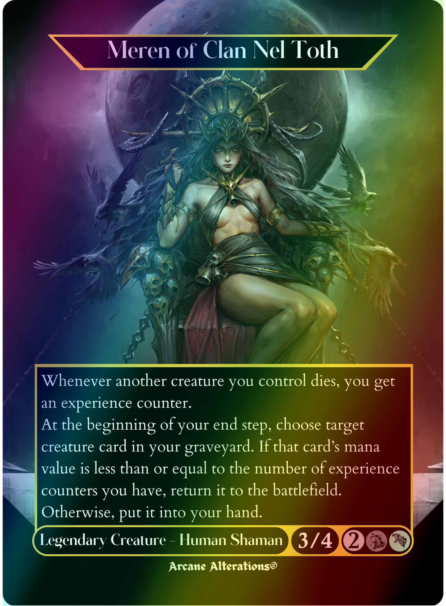 Meren of Clan Nel Toth - Full Art Altered Art Custom Proxy Cards