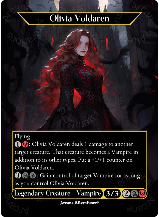 Olivia Voldaren - Full Art Altered Art Custom Proxy Cards