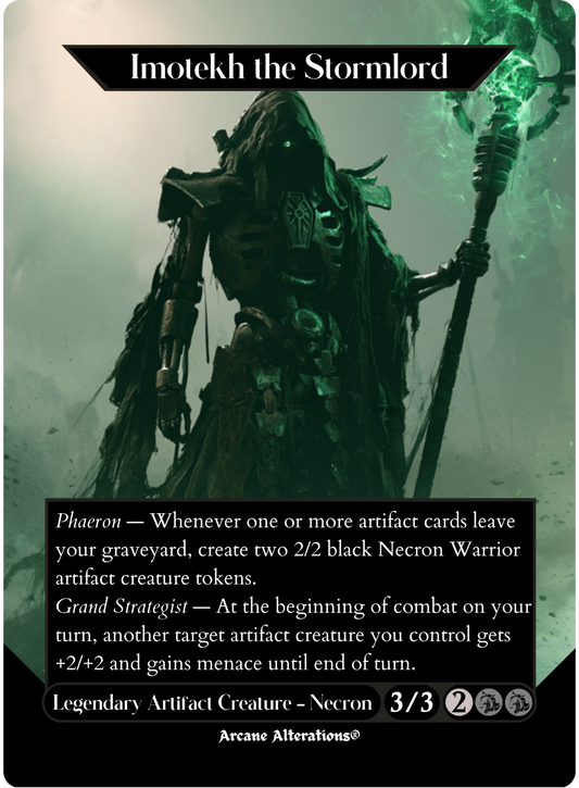 Imotekh the Stormlord - Full Art Altered Art Custom Proxy Cards