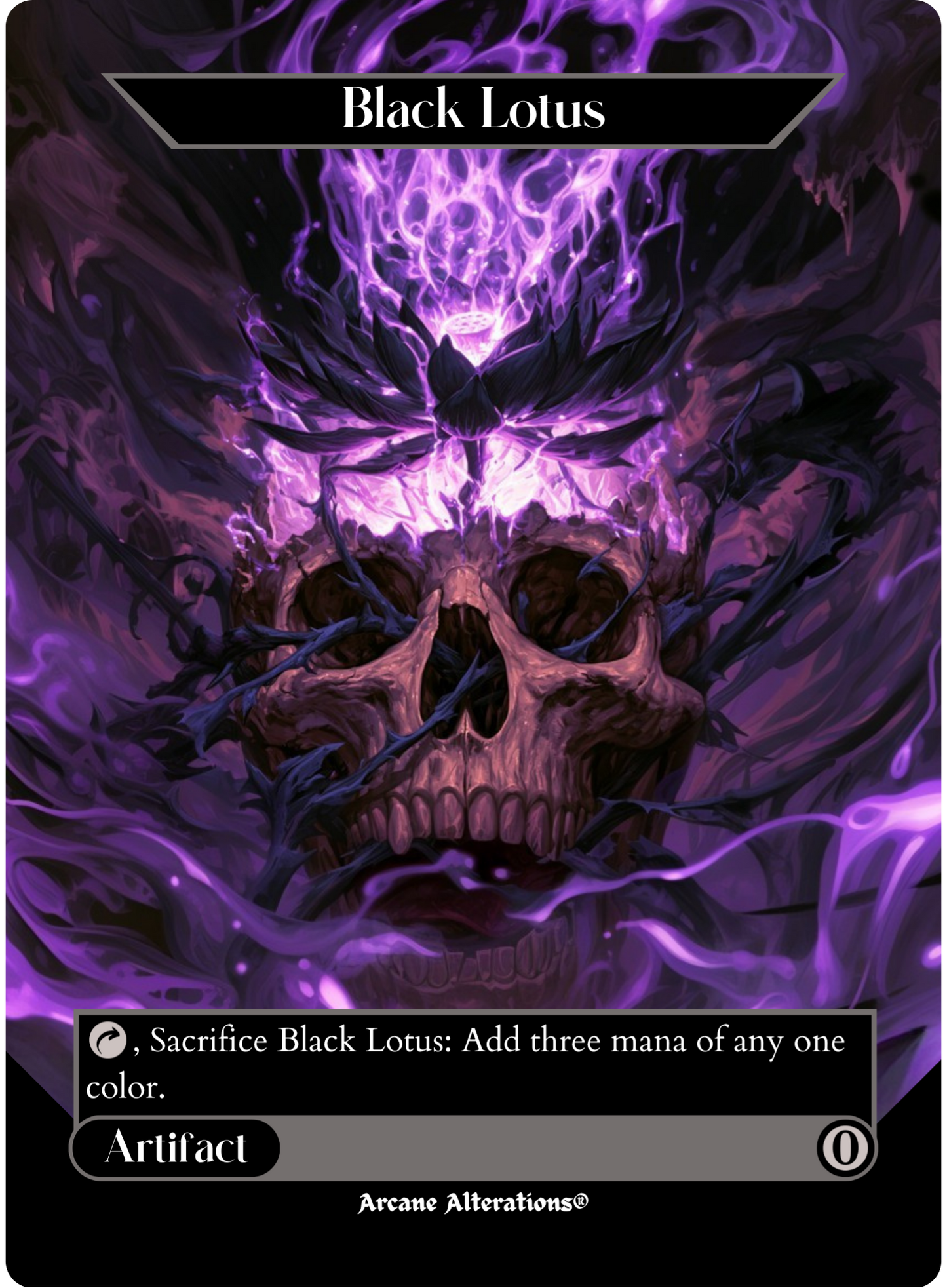 Black Lotus - Full Art Altered Art Custom Proxy Cards