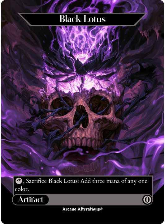 Black Lotus - Full Art Altered Art Custom Proxy Cards