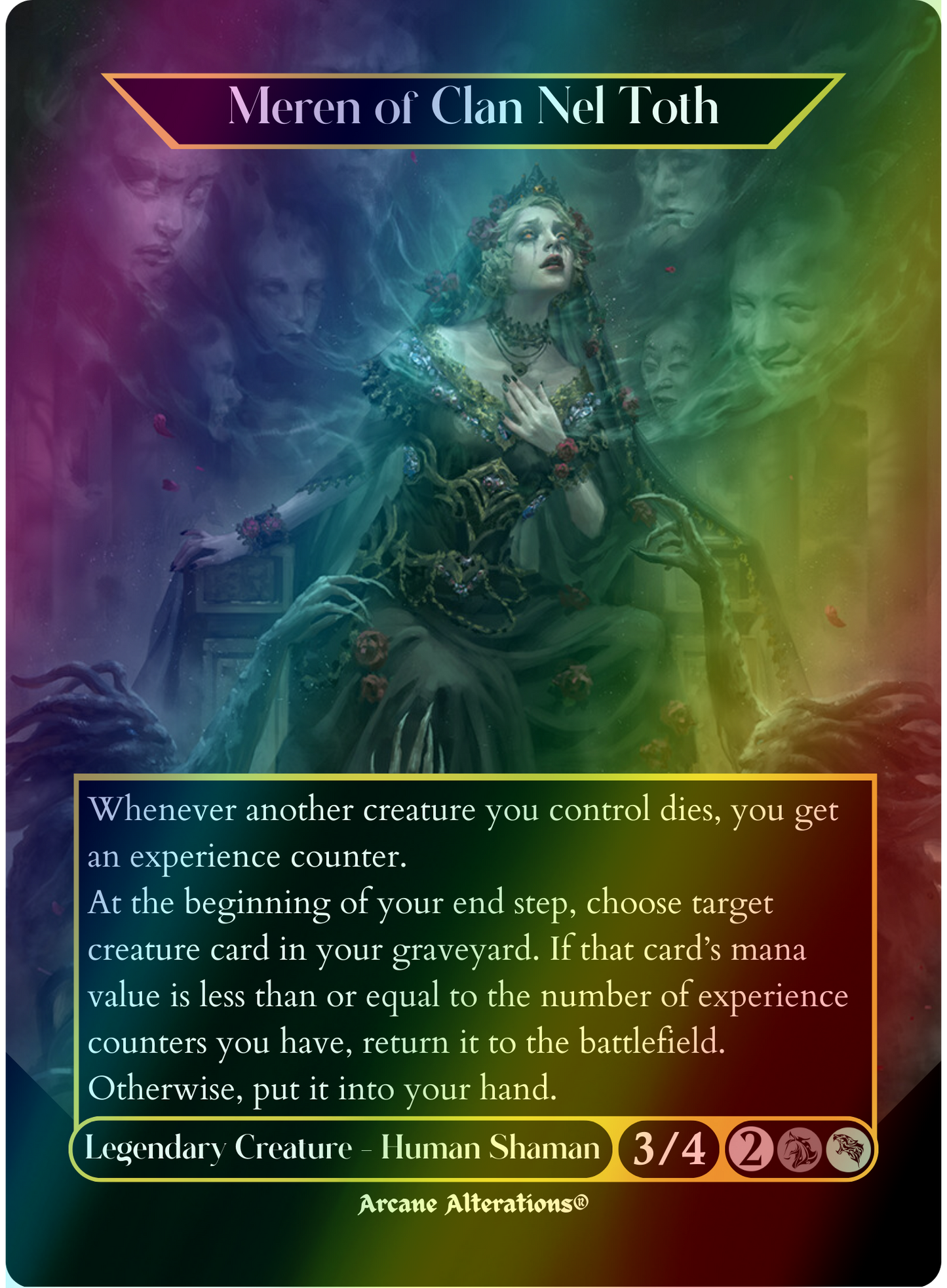 Meren of Clan Nel Toth - Full Art Altered Art Custom Proxy Cards