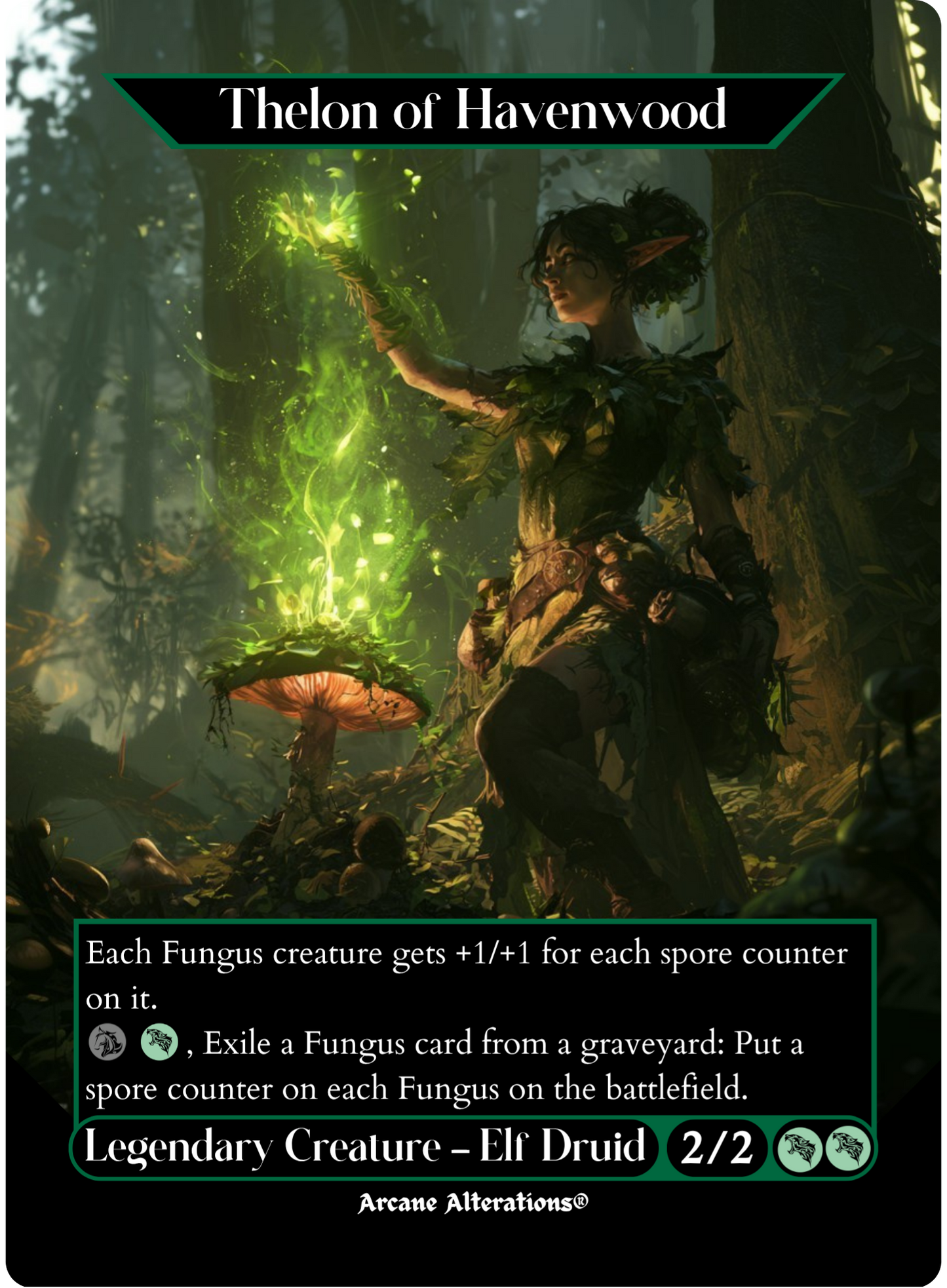 Thelon of Havenwood - Full Art Altered Art Custom Proxy Cards
