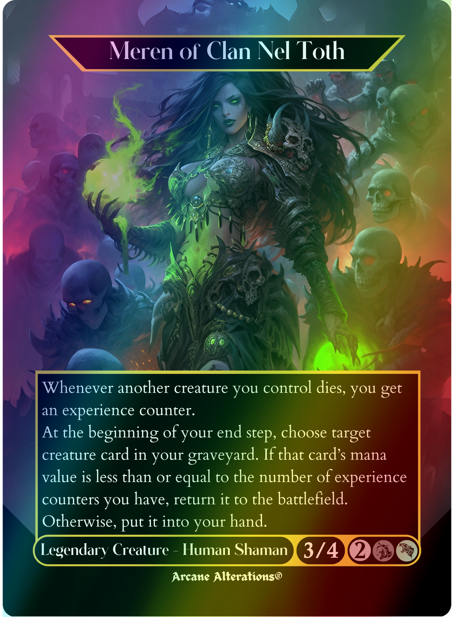 Meren of Clan Nel Toth - Full Art Altered Art Custom Proxy Cards