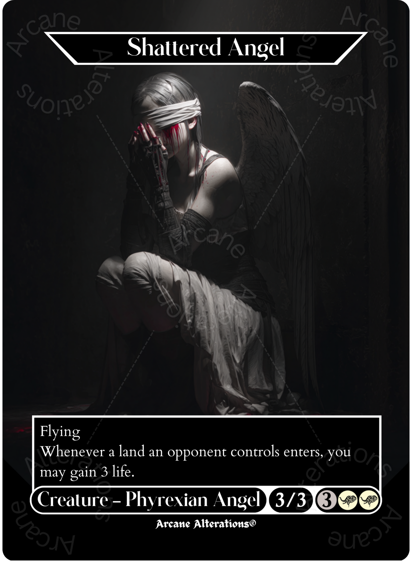 Shattered Angel - Full Art Altered Art Custom Proxy Cards