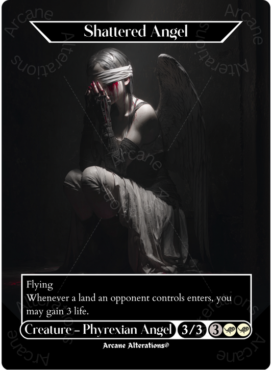 Shattered Angel - Full Art Altered Art Custom Proxy Cards