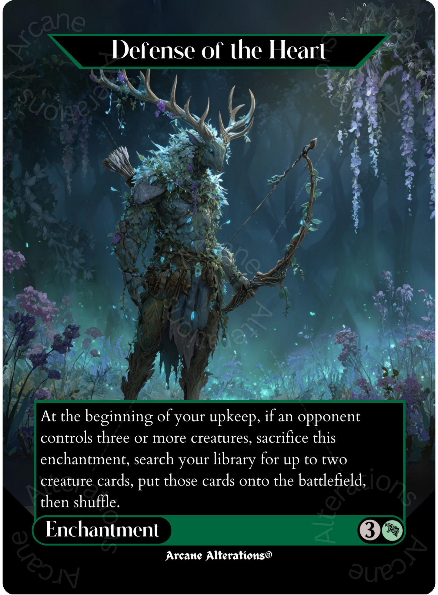 Defense of the Heart - Full Art Altered Art Custom Proxy Cards