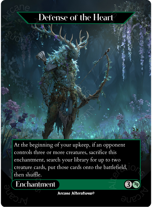 Defense of the Heart - Full Art Altered Art Custom Proxy Cards