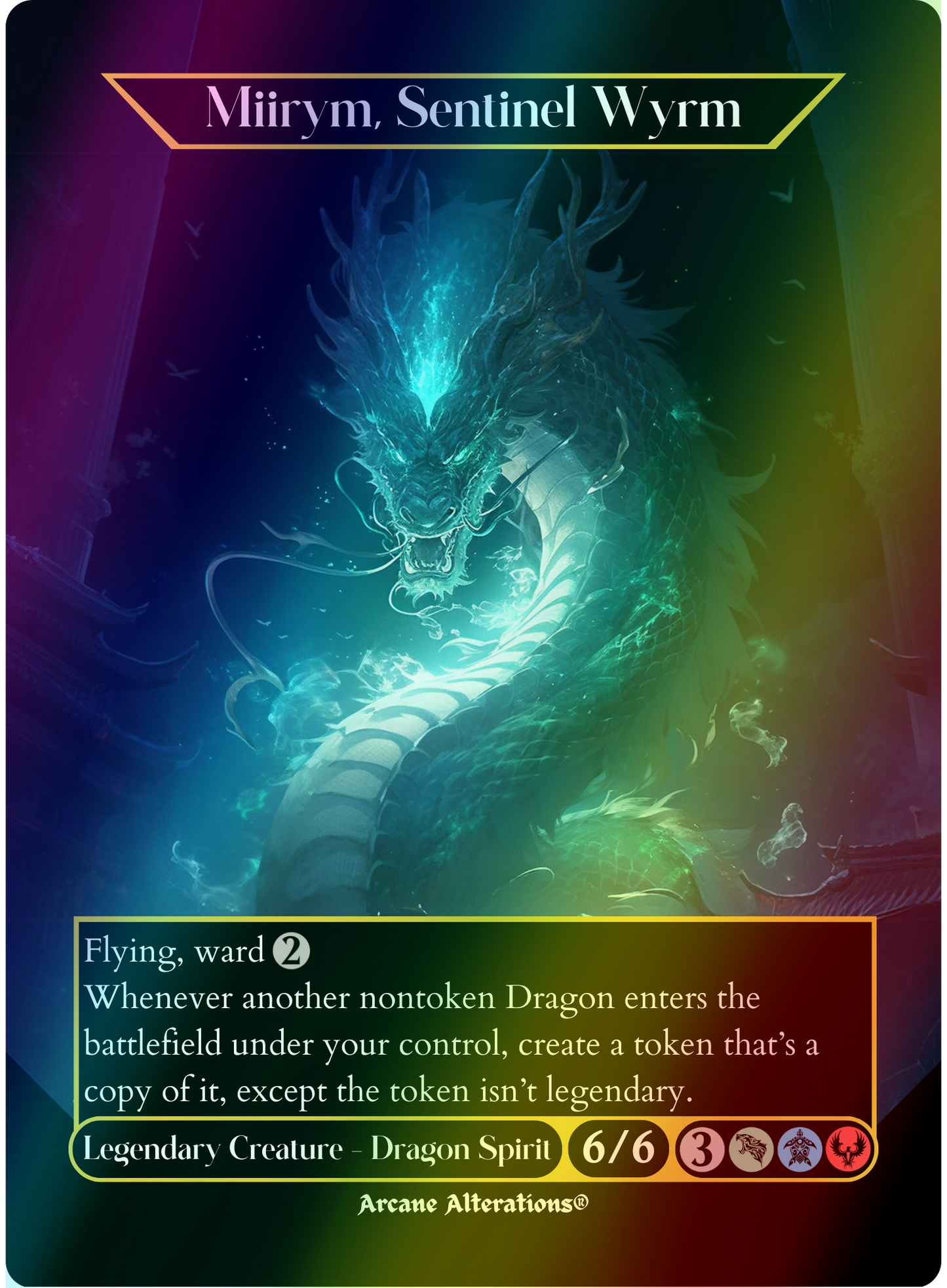 Miirym, Sentinel Wyrm - Full Art Altered Art Custom Proxy Cards