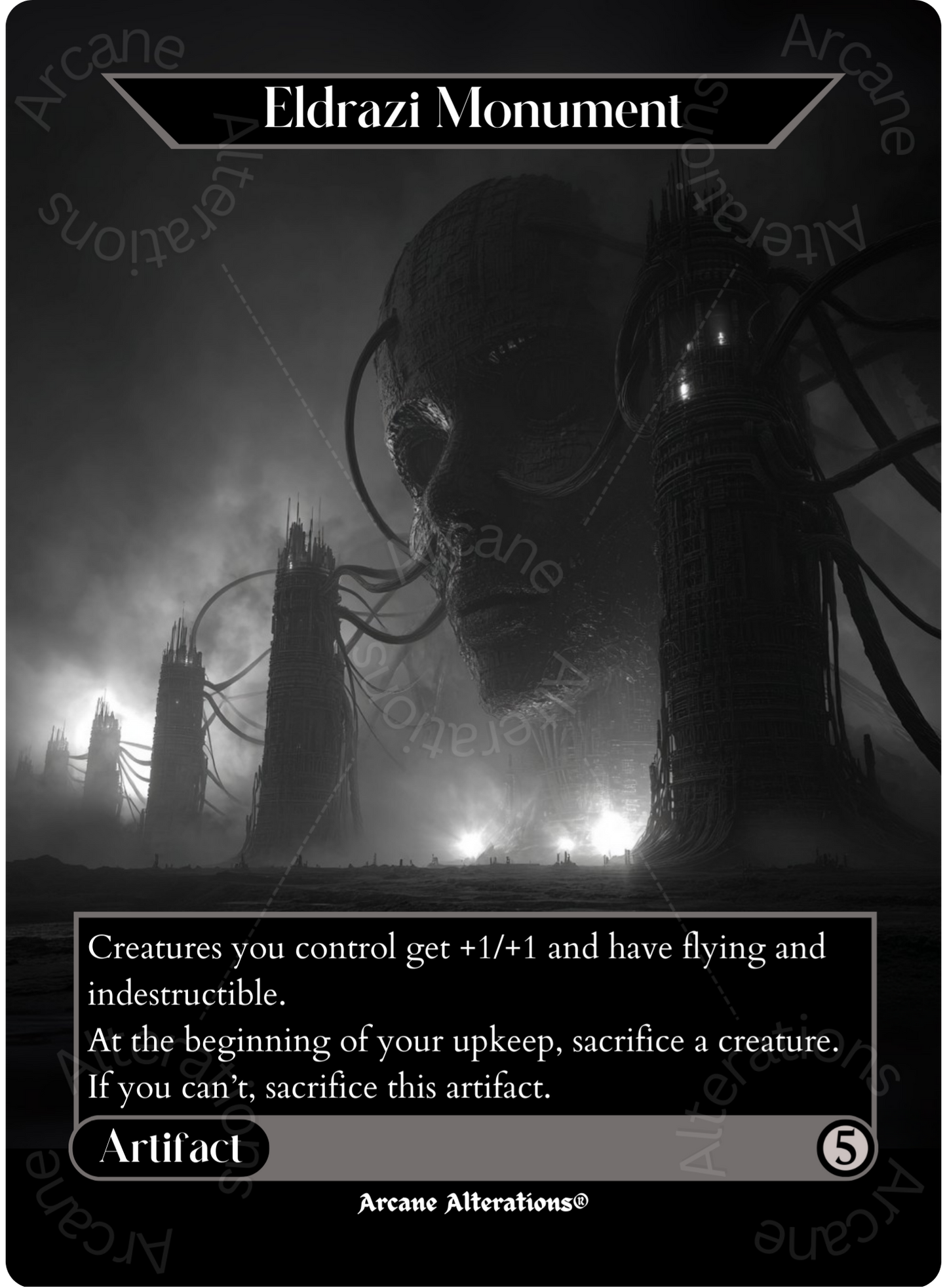 Eldrazi Monument - Full Art Altered Art Custom Proxy Cards