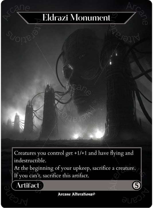 Eldrazi Monument - Full Art Altered Art Custom Proxy Cards