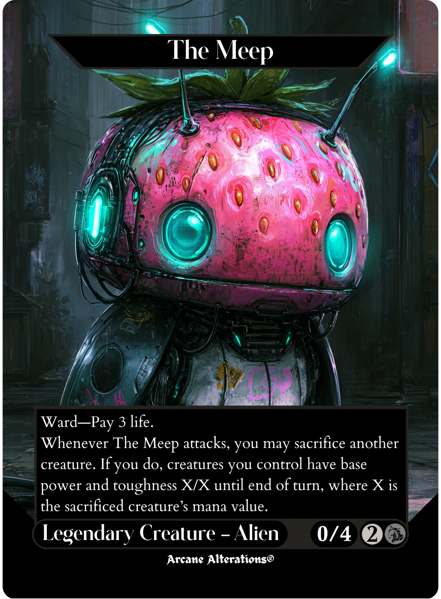 The Meep - Full Art Altered Art Custom Proxy Cards
