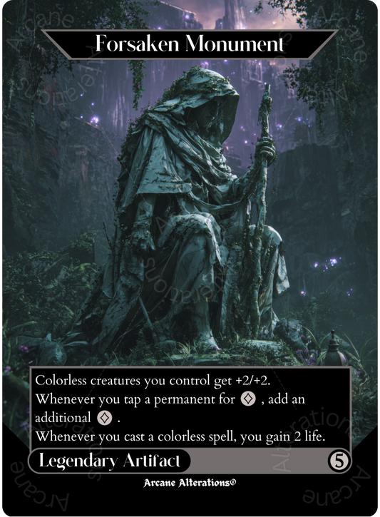 Forsaken Monument - Full Art Altered Art Custom Proxy Cards