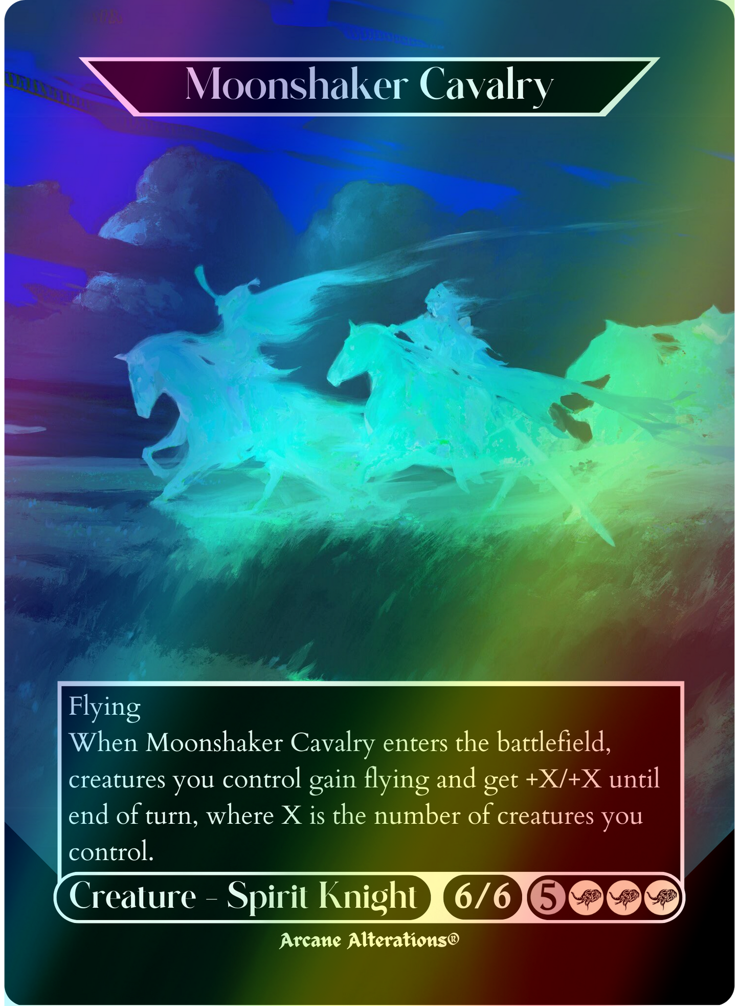 Moonshaker Cavalry - Full Art Altered Art Custom Proxy Cards