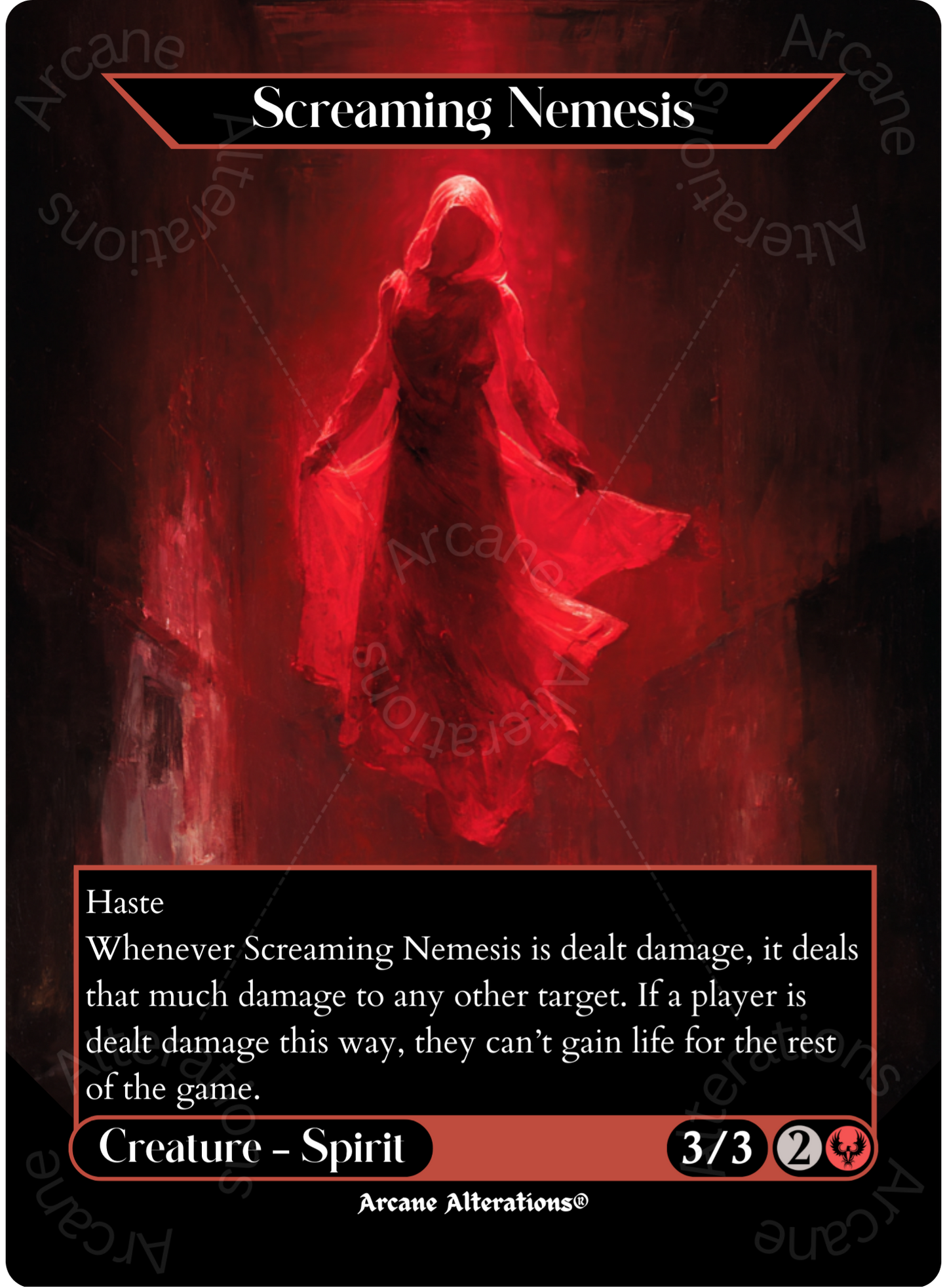 Screaming Nemesis - Full Art Altered Art Custom Proxy Cards